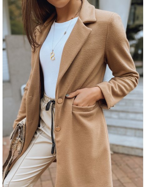 Hnedý dámsky kabát Elle
