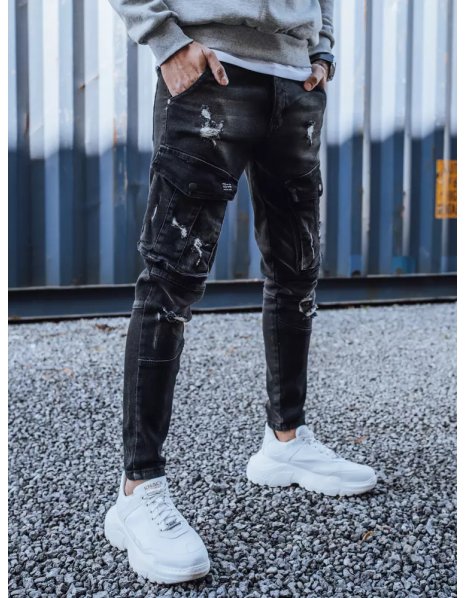 Čierne pánska džínsové vreckáče