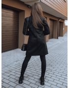 Čierny dámsky kabát Bella