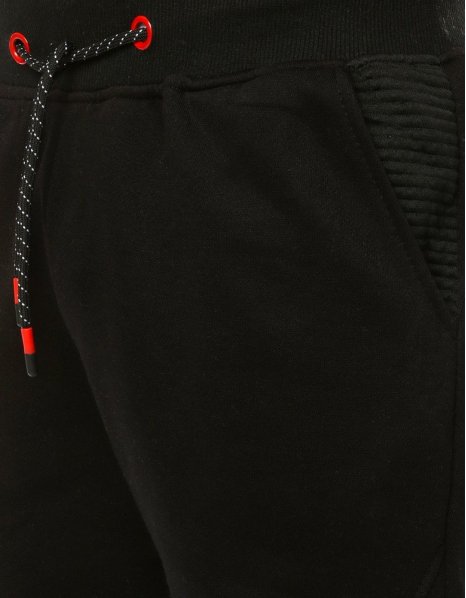 Čierne pánske teplákové jogger nohavice