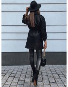 Dámsky čierny kabát Rapallo