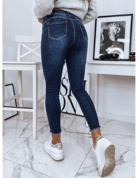 Modré dámske džínsové nohavice Alyssa
