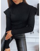 Čierny dámsky sveter Letty