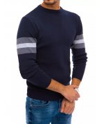 Tmavomodrý pánsky sveter