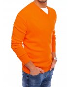 Pomarančový pánsky sveter