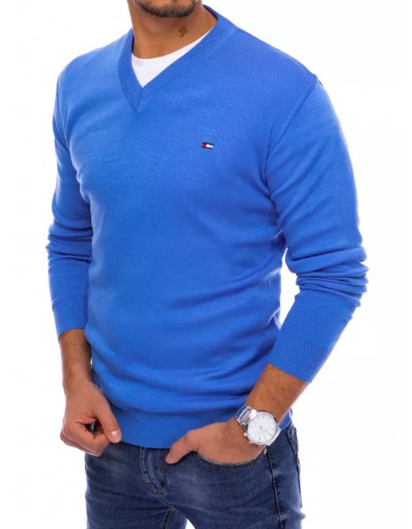 Modrý pánsky sveter
