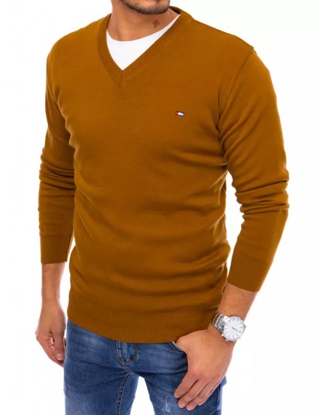 Hnedý pánsky sveter