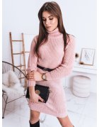 Ružové pletené šaty Leeza