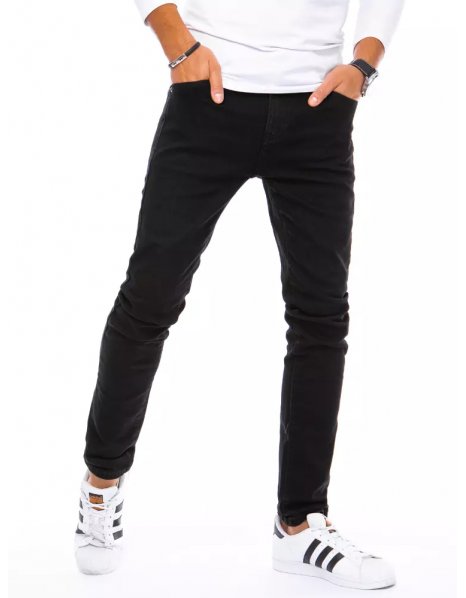Čierne pánske džínsové nohavice