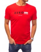 Červené pánske tričko s potlačou