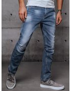 Modré pánska džínsové nohavice