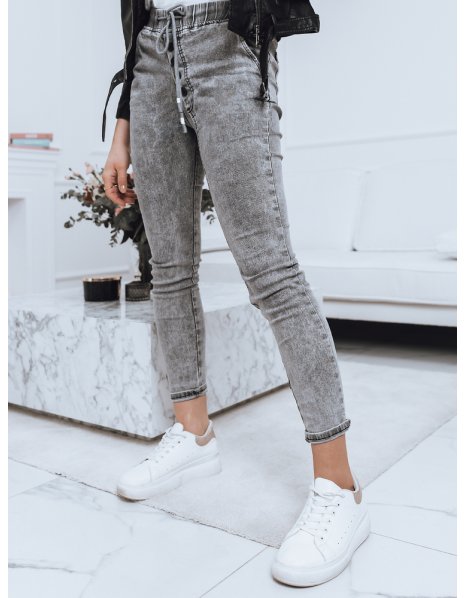 Dámske džínsové nohavice Foxy šedé