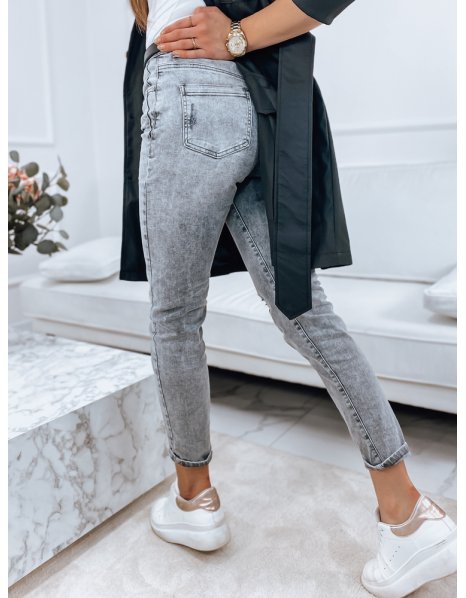Dámske džínsové nohavice Ohio šedé