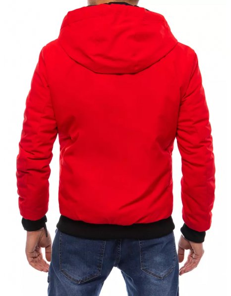 Červená obojstranná pánska bunda
