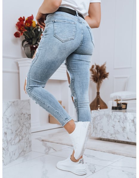 Modré dámske džínsové nohavice Makao