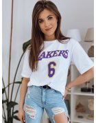 Biele dámske tričko Lakers