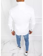 Biela pánska džínsová košela