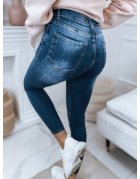Dámske džínsové nohavice Lora modré