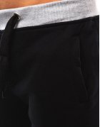 Čierne pánske teplákové nohavice