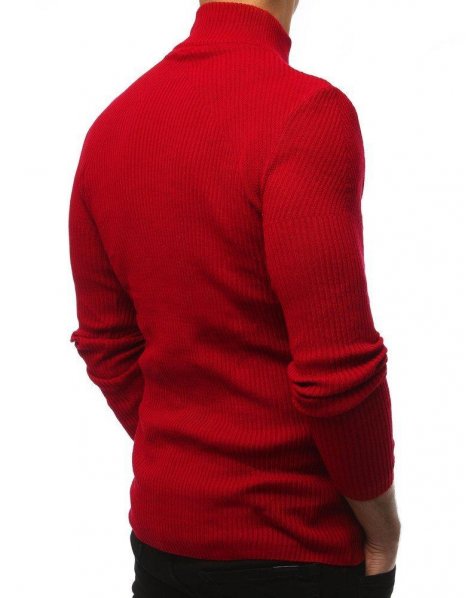 Červený pánsky rolákový sveter