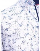 Biela pánska vzorovaná košela s krátkym rukávom