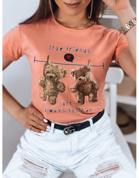 Dámske broskyňové tričko True Friends