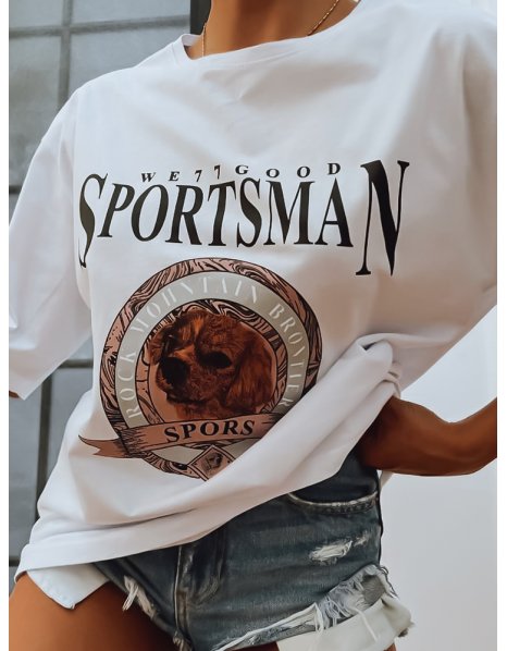 Biele dámske tričko Sportsman