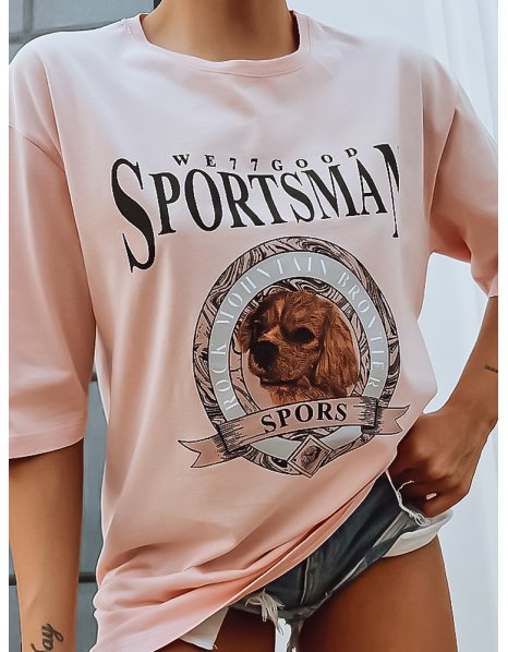Ružové dámske tričko Sportsman