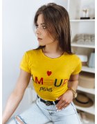 Žlté dámske tričko Amour