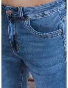 Modré pánske džínsové kraťasy