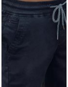 Tmavomodré pánske džínsové kraťasy