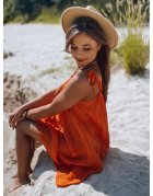 Pomarančové šaty Mija
