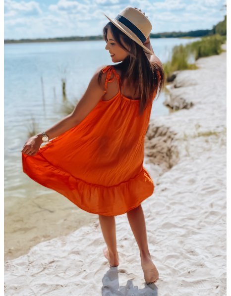 Pomarančové šaty Mija