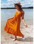 Pomarančové šaty Edif