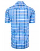 Pánska košeľa s krátkym rukávom modrá