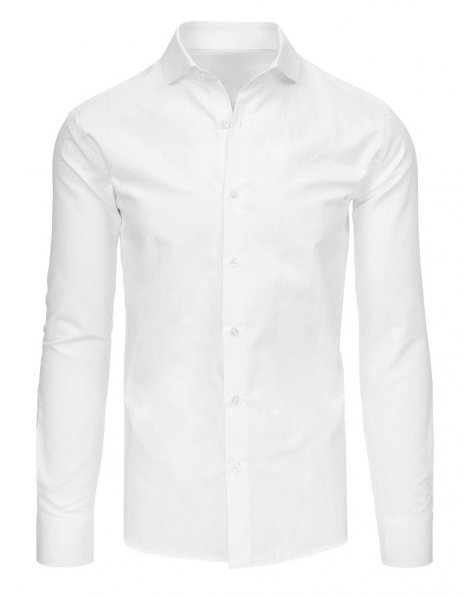 Elegantná pánska biela košeľa s dlhými rukávmi