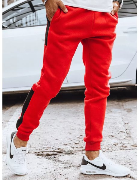 Pánske teplákové nohavice červené