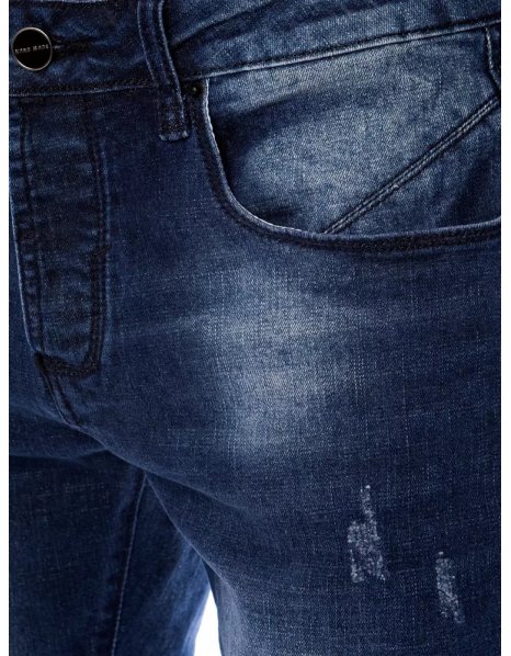 Pánske džínsové tmavomodré nohavice