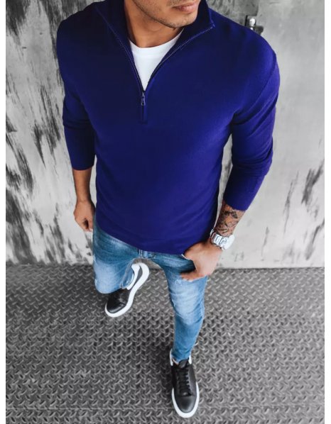 Pánsky modrý sveter