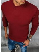 Pánsky rolákový bordový sveter
