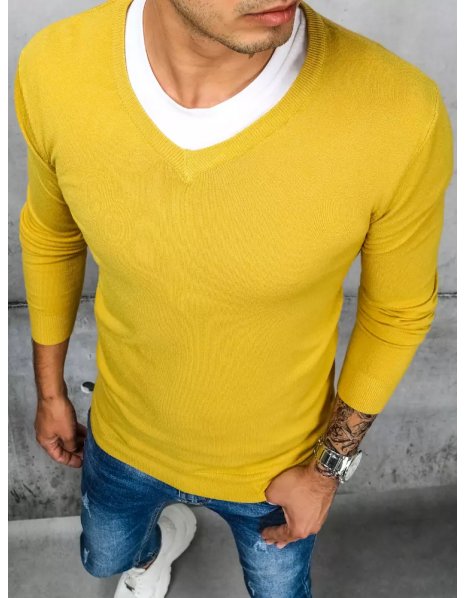Pánsky žltý sveter