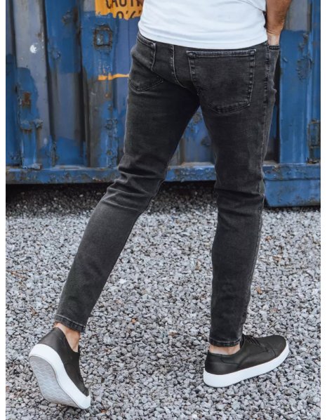 Pánske džínsové tmavošedé nohavice