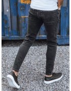 Pánske džínsové tmavošedé nohavice