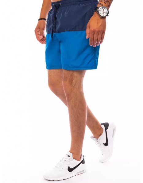 Tmavomodro-modré pánske plavkové šortky