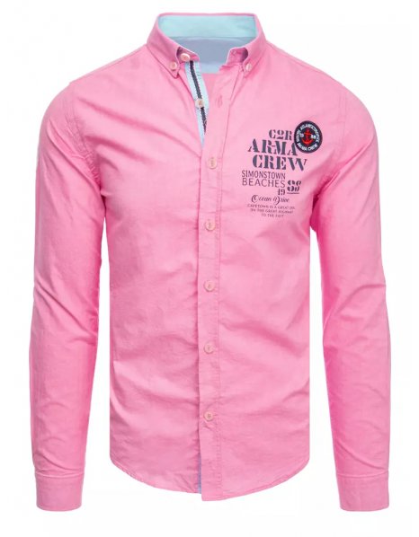 Pánska ružová košeľa 