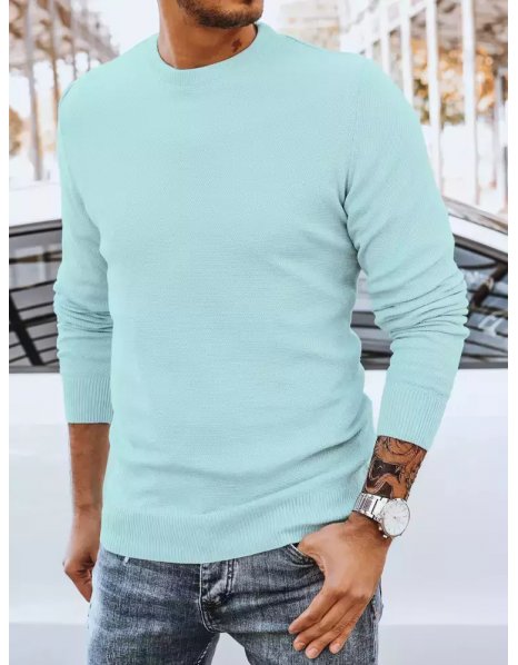 Klasický mätový pánsky sveter 