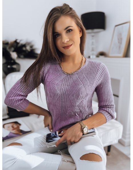 Dámsky fialový sveter SERAFIN