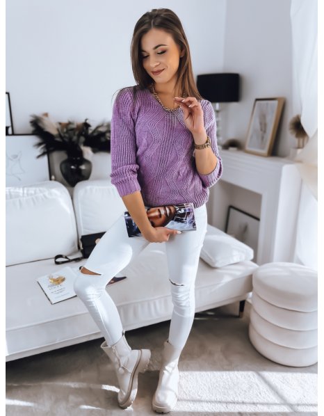 Dámsky fialový sveter SERAFIN