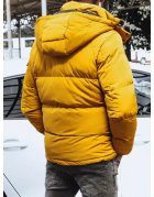 Pánska zimná prešívaná žltá bunda