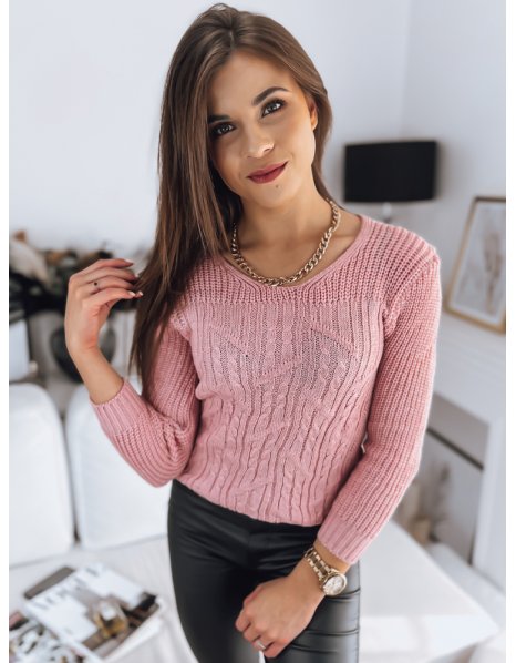 Dámsky ružový sveter CELIN